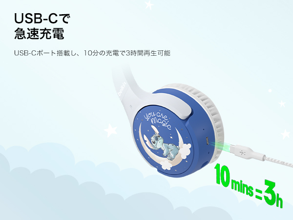 ディズニースティッチワイヤレスステレオヘッドセット Amazon.co.jp: 【ディズニースティッチ】Belkin 子供用