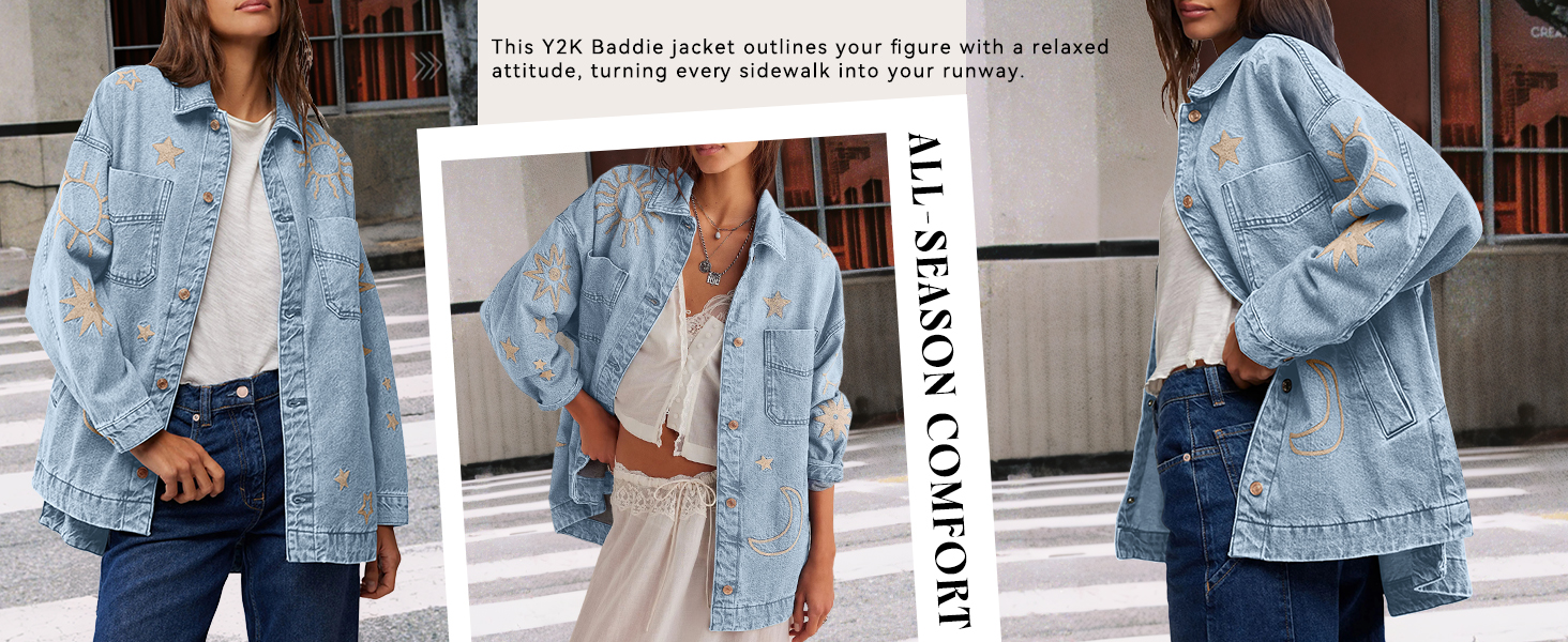 trendy chic denim jackets