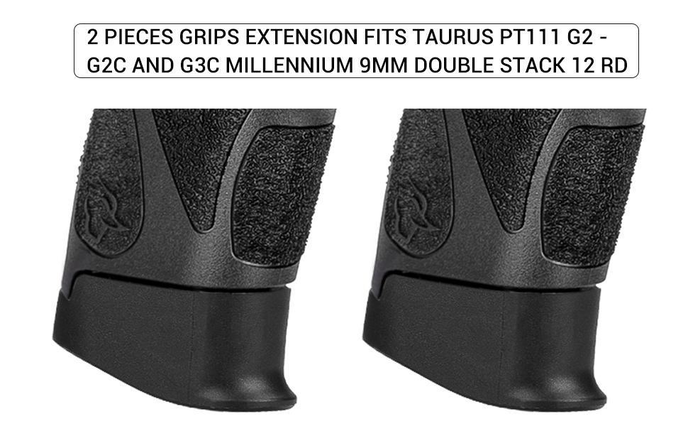 Hoollw Grips, 2 Pieces Extension Fits Taurus PT111