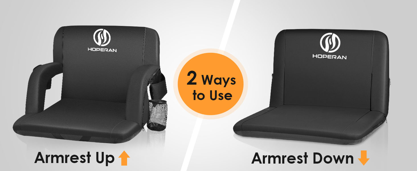 HOPERAN 21" DualSided Heated Stadium Seats for Bleachers