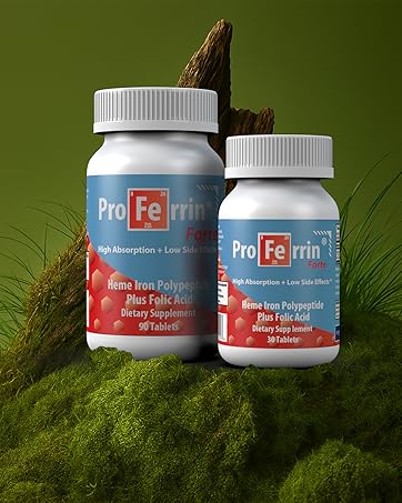 Amazon.com: Proferrin Forte-12mg of high Absorbing Heme Iron