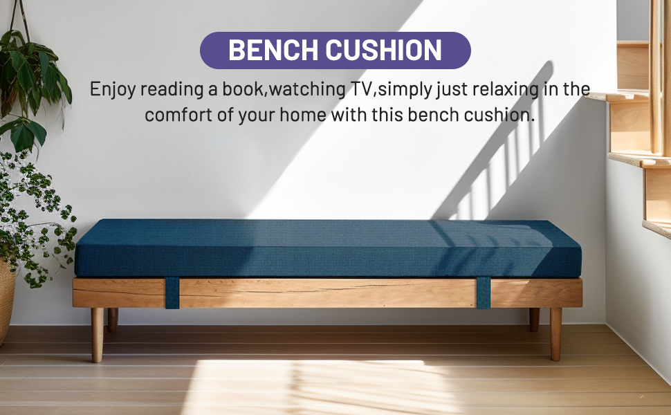 Sutteles Bench Cushion, Bench Cushion for Indoor Furniture