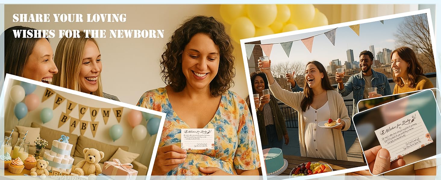 baby shower advice cards with box