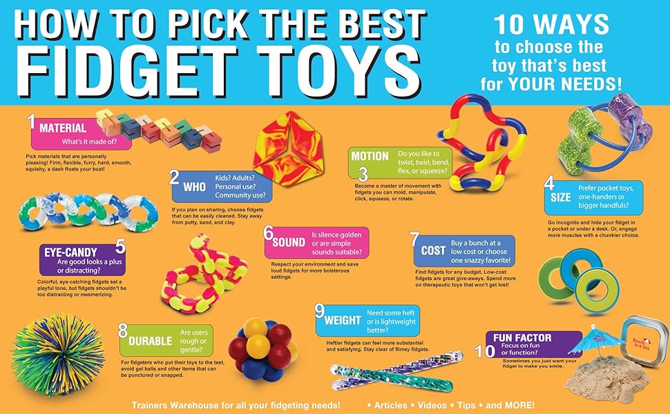 Desktop Fidget Set (8 fidget toys) Toys & Games