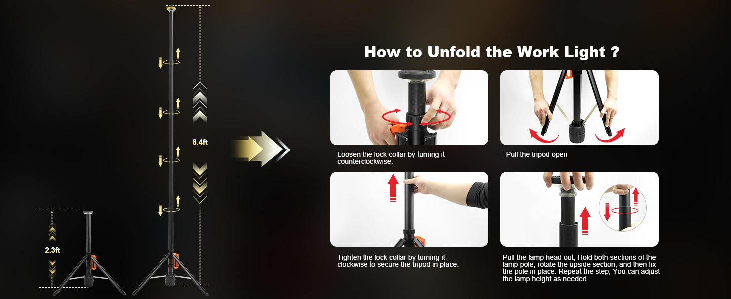 telescopic camping light