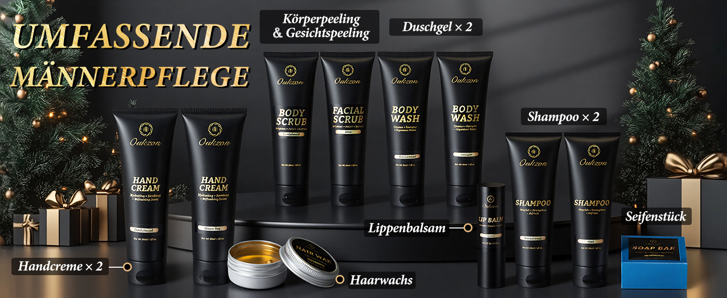 Der Text lautet „UMFASSENDE“, gefolgt von mehreren dunklen Feldern mit Textüberlagerungen in deutscher Sprache, die anscheinend aus einem Lehr- oder Bildungsdokument stammen.