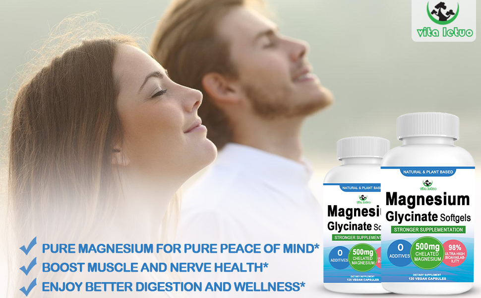Amazon.com: Magnesium Glycinate Supplement, 2 Months Supply Pure - Best Magnesium Glycinate Powder For Sleep