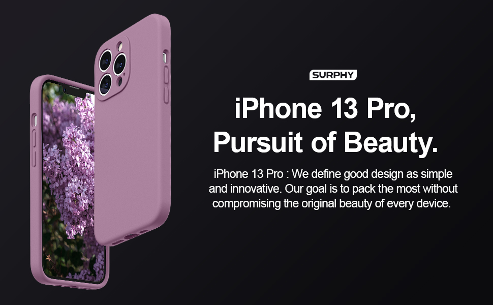 SURPHY iPhone13 Proケースラベンダーグレイ SURPHY Capa para iPhone