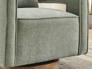 green modern swivel chair