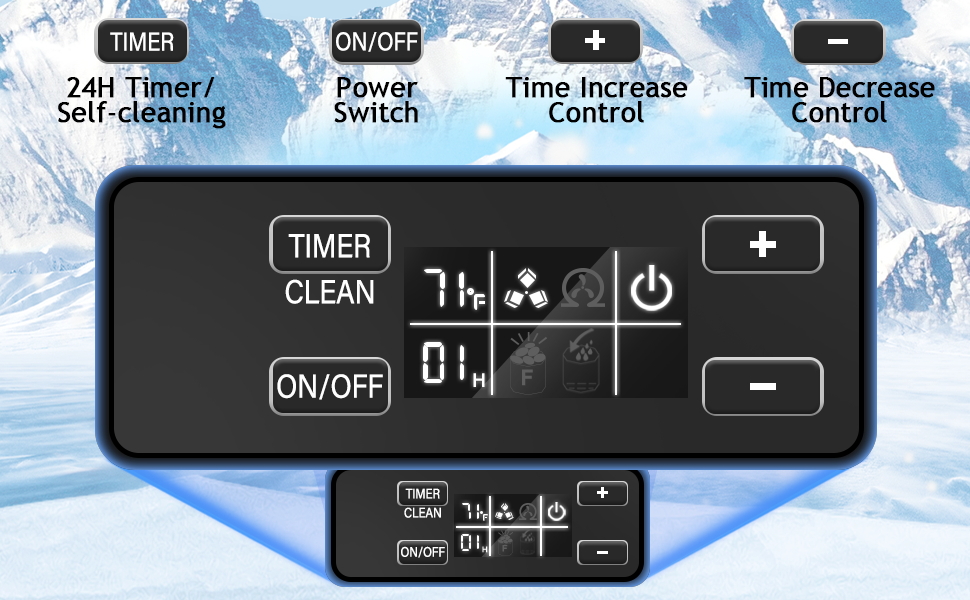 MARVOWARE Ice Maker Machine 80LBS Under Counter or