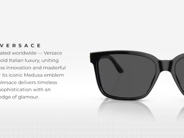 VERSACE ヴェルサーチ サングラス メデューサ MOD4307 黒ブラック Amazon.com: VERSACE VE4307 SQUARE Shape Sunglasses with
