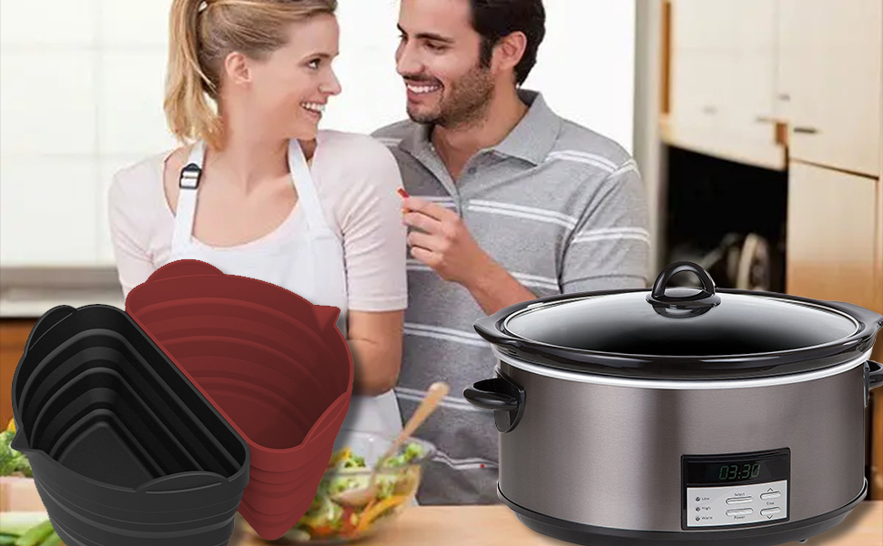 Cyuanxgr Slow Cooker Liners Compatible for Crockpot 6 QT