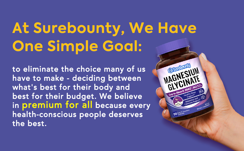 Surebounty is committed to delivering bounty of nutrients with best value at optimal dosage.