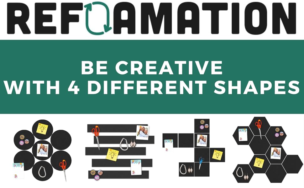 Refoamation Hexagon Pin Board (15 Pcs) Improved Version of SelfAdhesive Bulletin