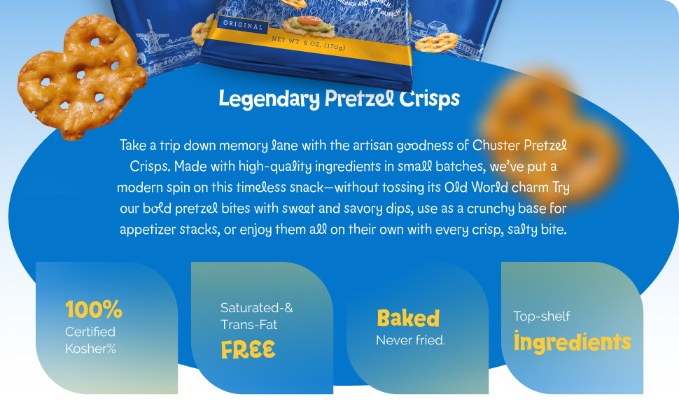 Chuster Grab & Go Pretzels Snack Packs OldFashioned