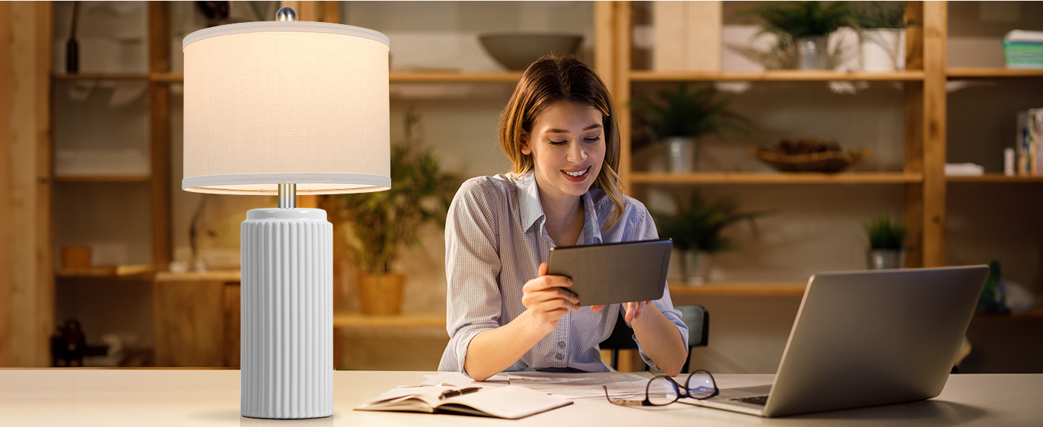 white table lamps set of 2 for office