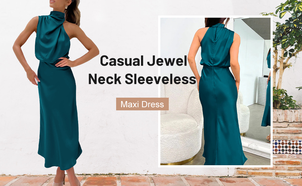 Birthday maxi dress with a chic