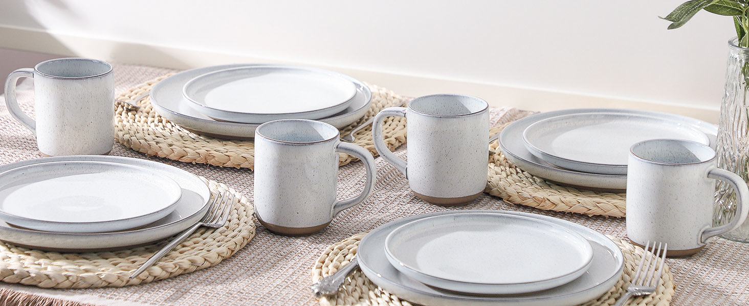 white stoneware coffee mugs set of 4