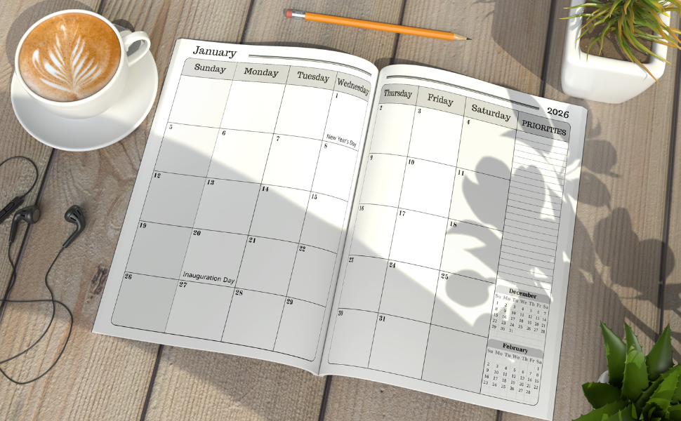 2026 monthly planner