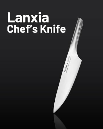 Flambo Lanxia 8-Inch Chef Knife – German Steel, Ultra-Sharp, Ergonomic Handle, Easy to Clean