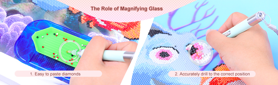 5D DIY Diamond Painting Drill Pen LED Diamond Painting Pens and Painting Glue Clay Art Accessories