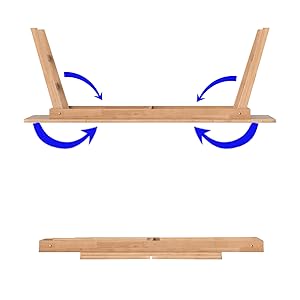 Foldable large wooden table