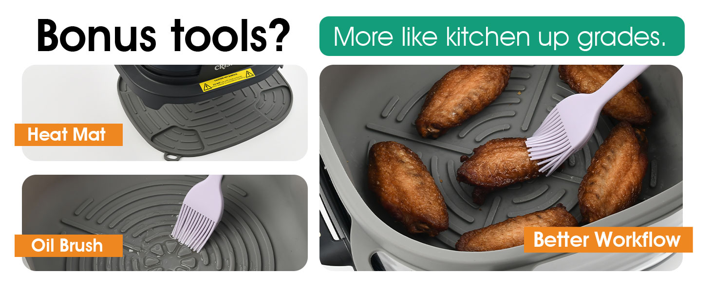silicone air fryer accessories