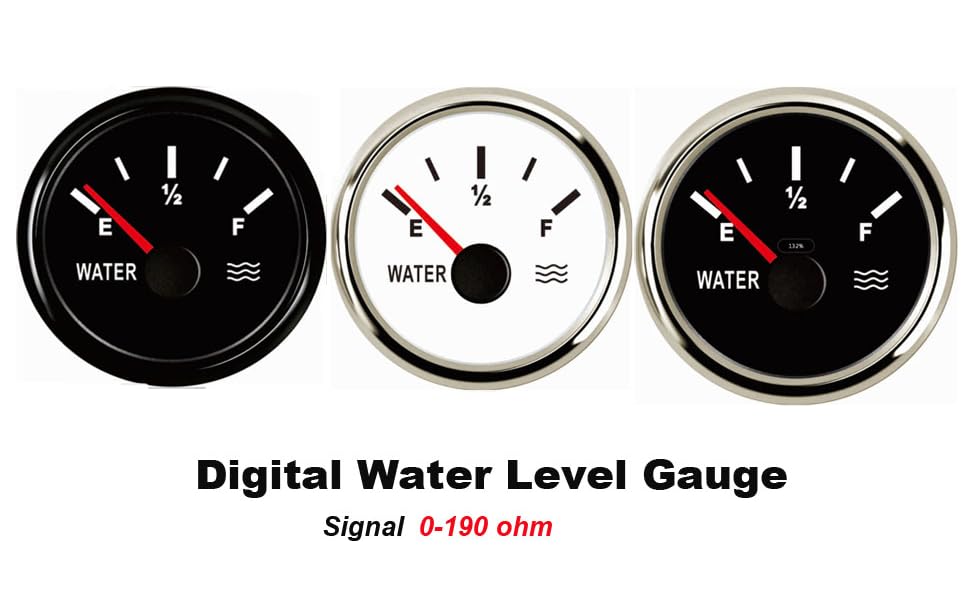 SAMDO Universal Water Level Gauge Liquid Level Meter 52mm 0