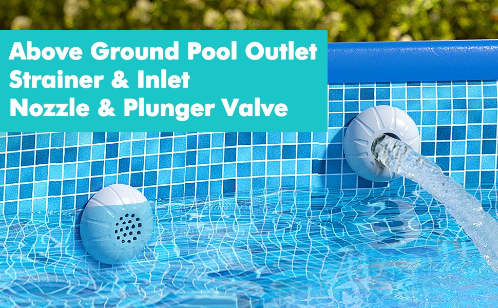 MASCARRY Above Ground Pool Parts, Plunger Valves for Pools