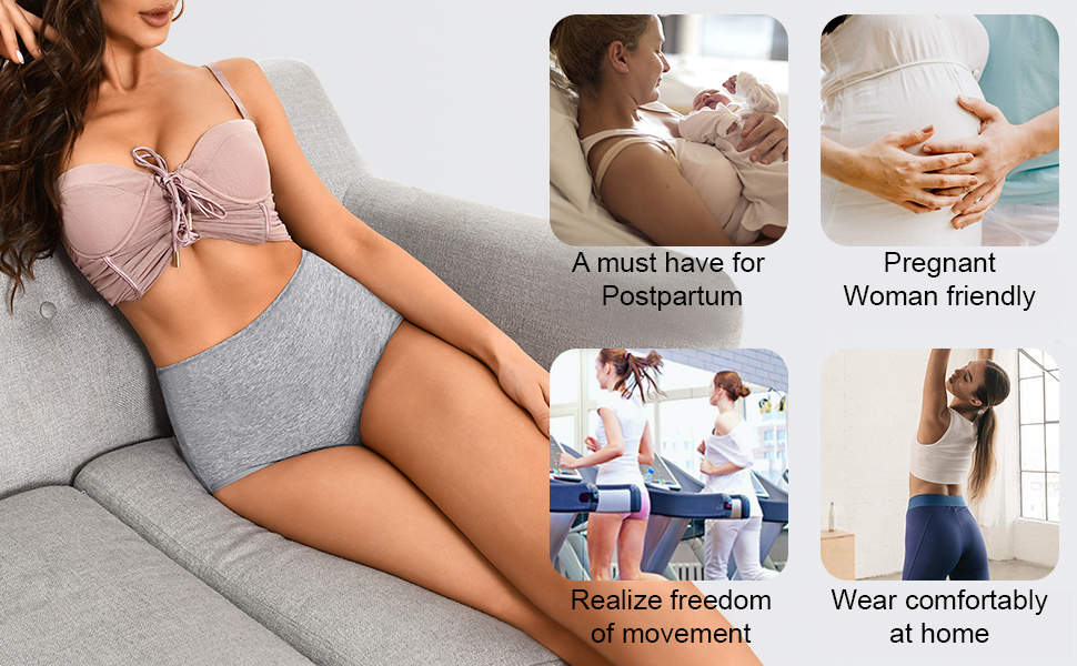 Plus Size High Waist Panties