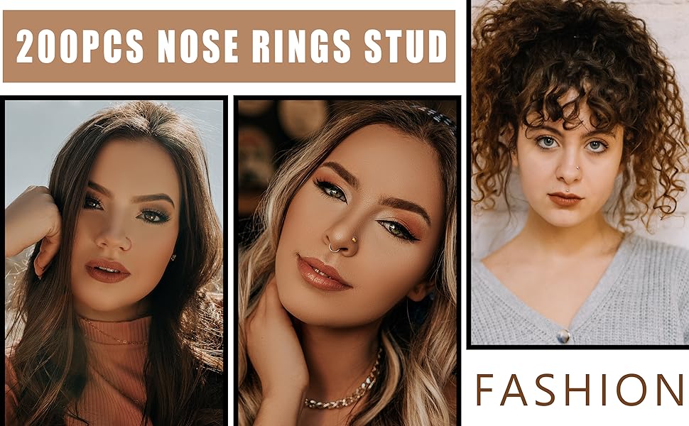  316L Stainless Steel Nose Hoops L Shaped Screw Bone Nose Studs Ring Nose Piercing Jewelry 