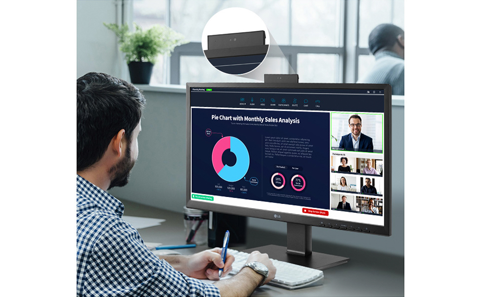 LG Monitor 24BP750CB, 23.8 inch Full HD (1920 x 1080) IPS display, 5ms