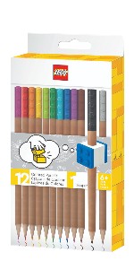 52064 LEGO Stationery Colored Pencil with topper Set