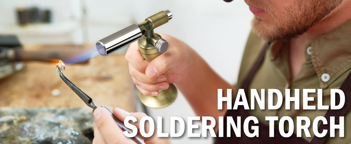 Ravs Refillable Butane Torch, Pure Copper Blow Torch with