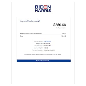 Donation Receipit