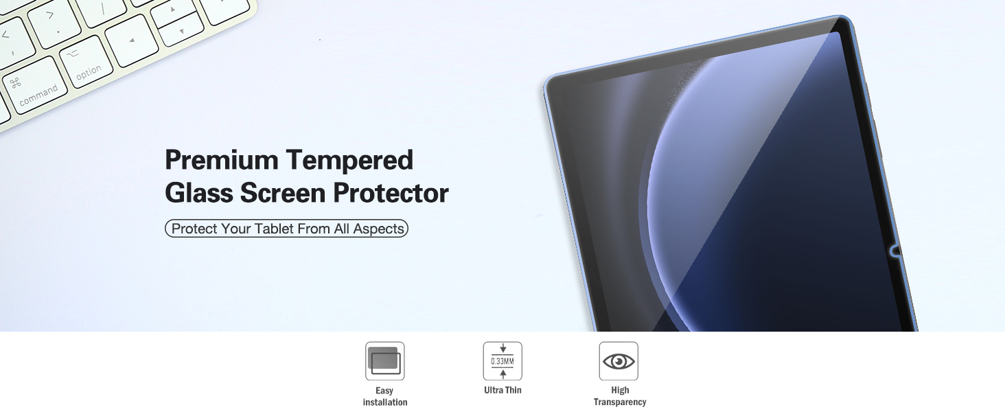 2 Pack Screen Protector for 11 Inch Galaxy Tab S9 FE S8
