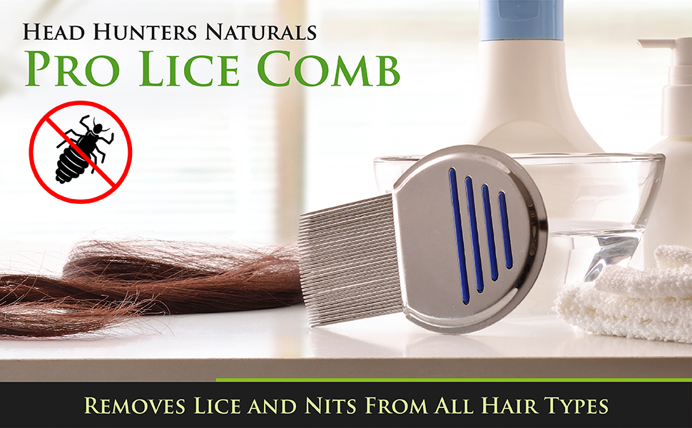 Head Hunters Naturals Pro Lice Comb for Kids and Adults comb lice comb metal lice comb brush