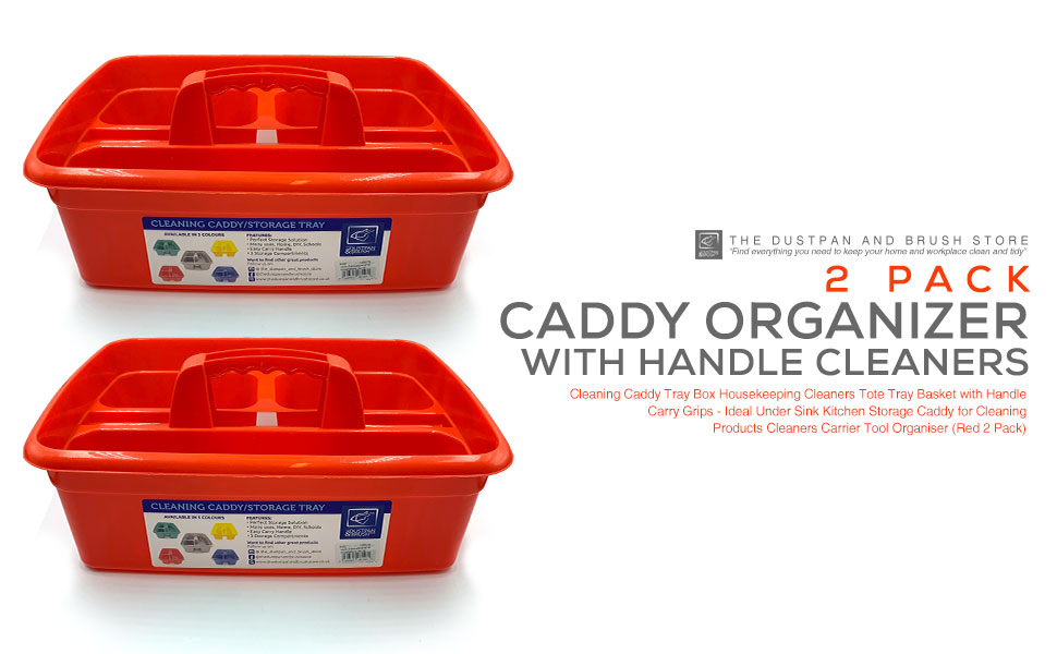 Cleaning Caddy Tray Box Housekeeping Cleaners Tote Tray Basket with