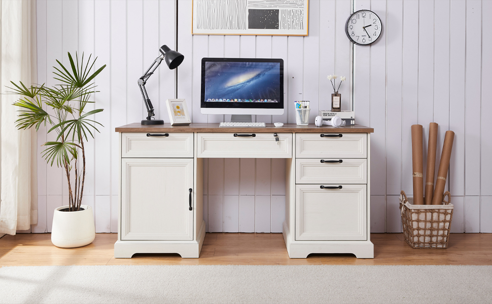 Farmhouse Executive Desk 
