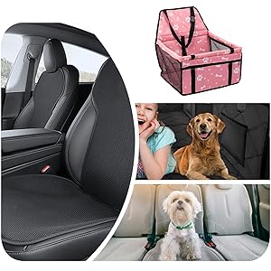Car Seat for Small Dogs – Car Seat and Pet Travel Bed with Pockets, Washable Cover Travel Accessories for Pets Daily Walks Travel Veterinarian 16 Características de seguridad mejoradas