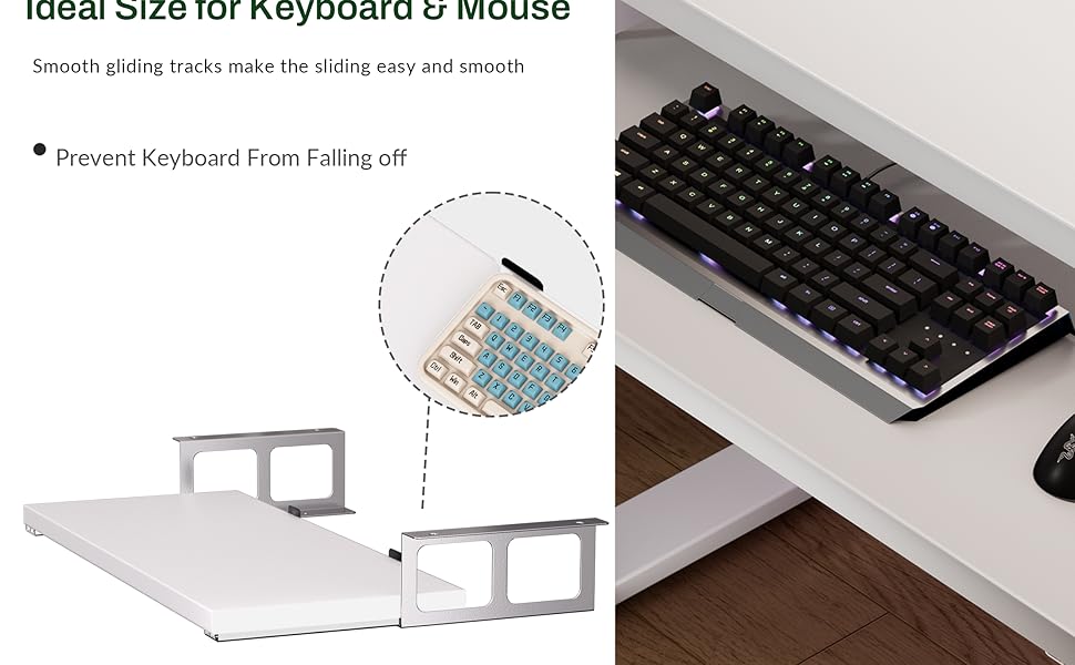 GallopFun Home Office Standing Desk with Keyboard Tray