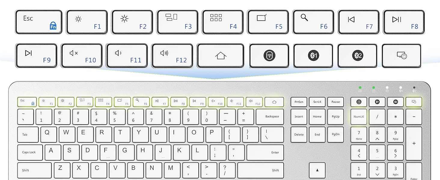 keyboard with multimedia hotkeys