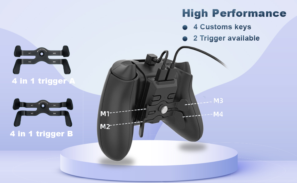 Paddles for Xbox Series Controller, Back Button Attachment with 4 Paddles for Xbox One