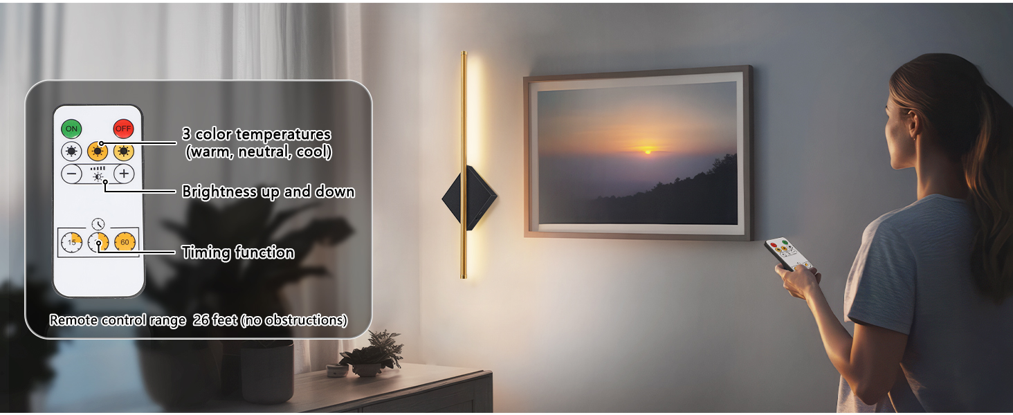Rechargeable wall sconce