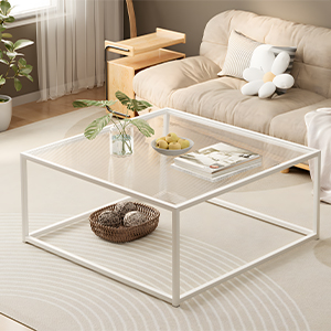Amazon.com: ​​​​​​​​Glass Coffee Table Square Coffee Table