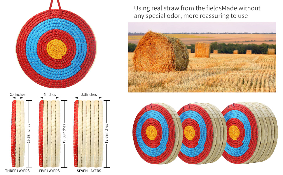 Traditional Hand-Made Archery Target Straw Archery Target,Arrow Target for Recurve Bow Longbow