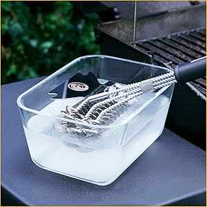 How to Clean Bristle Free Brush with Scraper Soak It In Water & Vinegar