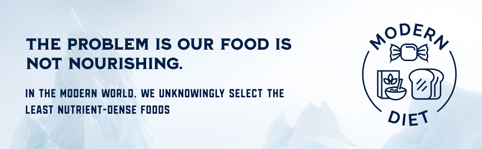 THE PROBLEM IS OUR FOOD IS NOT NUTRITIOUS OR NOURISHING.