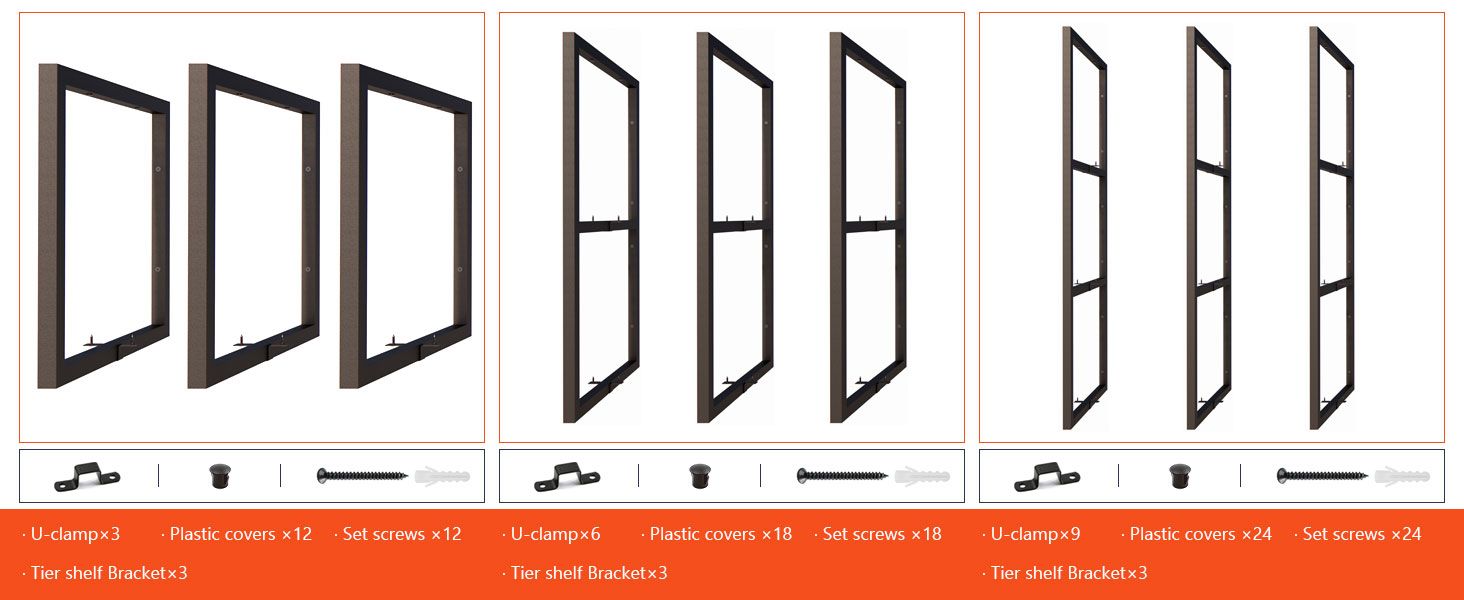 1 tier shelf bracket