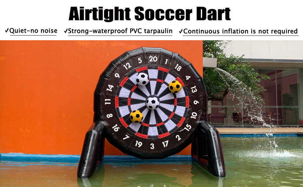 INFLATABLEGAGA Giant Outdoor Inflatable Soccer Darts Board